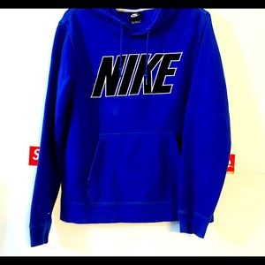 Nike True Blue Hooded Sweatshirt Medium New